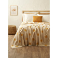 Bella Maison Sunny Pamuklu Çift Kişilik Yatak Örtüsü Sarı (200x220 Cm) Sarı