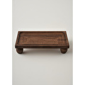 Bella Maison Wooden Ahşap Dikdörtgen Sunum Standı Naturel (17x30 Cm) Naturel