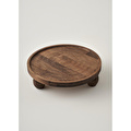 Bella Maison Wooden Ahşap Yuvarlak Sunum Standı Naturel (25 Cm) Naturel