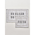 Bella Maison Clean Fresh Paspas Takımı Beyaz (60x100 - 50x60 Cm) Beyaz