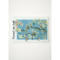 Bella Maison Van Gogh Almond Blossom Cam Kesme Tahtası (35x25 Cm) Çok Renkli