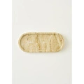 Bella Maison Ephesus Traverten Oval Dekoratif Tabak Naturel (12x28 Cm) Naturel