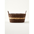 Bella Maison Neroa Kulplu Sepet Naturel (34x28x23 Cm) Naturel
