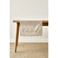 Bella Maison Daisy Scallop Kenar Runner Bej (50x150 Cm) Bej
