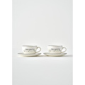 Bella Maison Simplicity 2'li Porselen Çay Fincanı Seti Siyah (270 Cc) Siyah