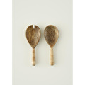 Bella Maison Varna Salata Servis Seti Naturel (22x8 Cm) Naturel