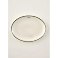 Bella Maison Bonheur Porselen Sunum Tabağı Yeşil (36 Cm) Yeşil