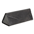 Bloominbag Prisma Charcoal Graphite Deri Gözlük Kılıfı – Mıknatıslı Üçgen Tasarım
