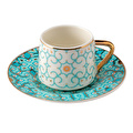 Jumbo Turquoise 2 Kişilik Kahve Fincan Takımı