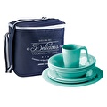 Jumbo Marine Business Harmony Aqua 24 Parça 6 Kişilik Yemek Seti