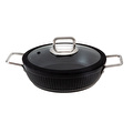 Jumbo Dublin Black İndüksiyon Tabanlı Basık Tencere 26 cm