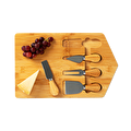 Flying Tiger Copenhagen 4'lü Bambu Peynir Dilimleme Bıçağı ve Servis Seti