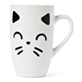 Flying Tiger Copenhagen Kedi Desenli Beyaz Kupa