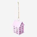 Flying Tiger Copenhagen Pembe Ev Şeklinde Askılı Metal Fener