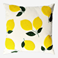 Flying Tiger Copenhagen Limon Nakışlı Yastık 45 cm x 45 cm