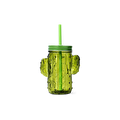 Flying Tiger Copenhagen Kaktüs Şeklinde Pipetli Cam Bardak