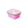 Flying Tiger Copenhagen Pembe Katlanabilir Silikon Beslenme Kabı