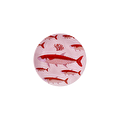 Flying Tiger Copenhagen Pembe Balık Desenli Seramik Tabak