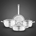 Jumbo Colosseum 3PLY 7 Parça İndüksiyon Tabanlı Çelik Tencere Seti