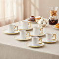 Jumbo Sorin-100 Gold 6 Kişilik Kahve Fincan Takımı