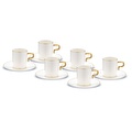 Jumbo Merse 6 Kişilik Kahve Fincan Takımı Gold