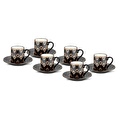 Jumbo Ashen 6 Kişilik Kahve Fincan Takımı