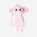 Flying Tiger Copenhagen Pembe Tavşan Şeklinde Peluş Sırt Çantası