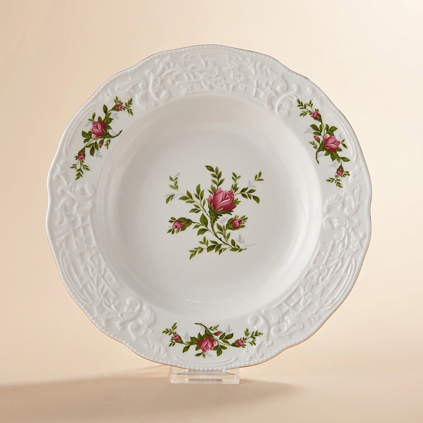Karaca Vintage Rose Çukur Tabak 22 cm - Karaca Karaca 2 Al 1 Öde