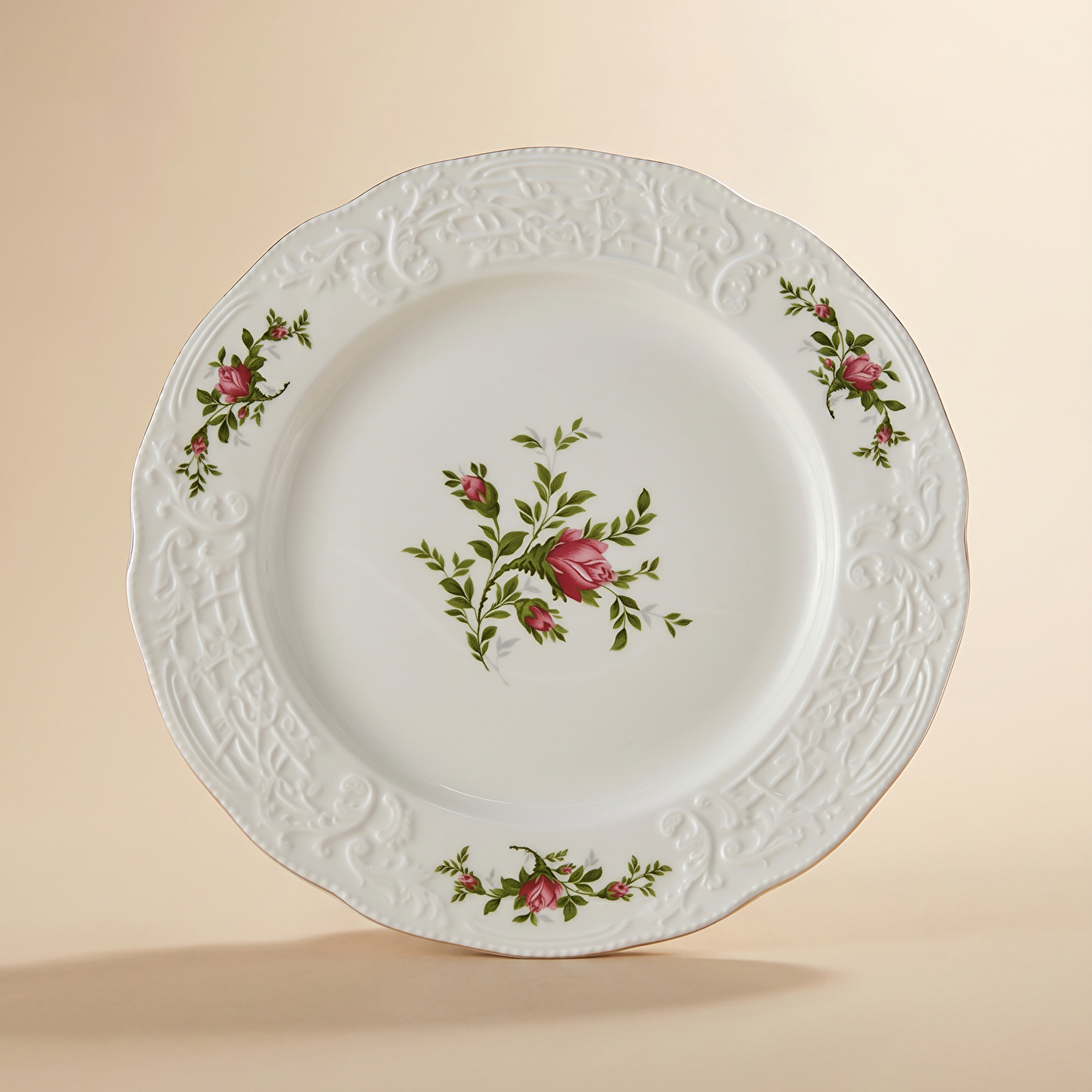 Karaca Vintage Rose Servis Tabağı 26 cm - Karaca 2 Al 1 Öde