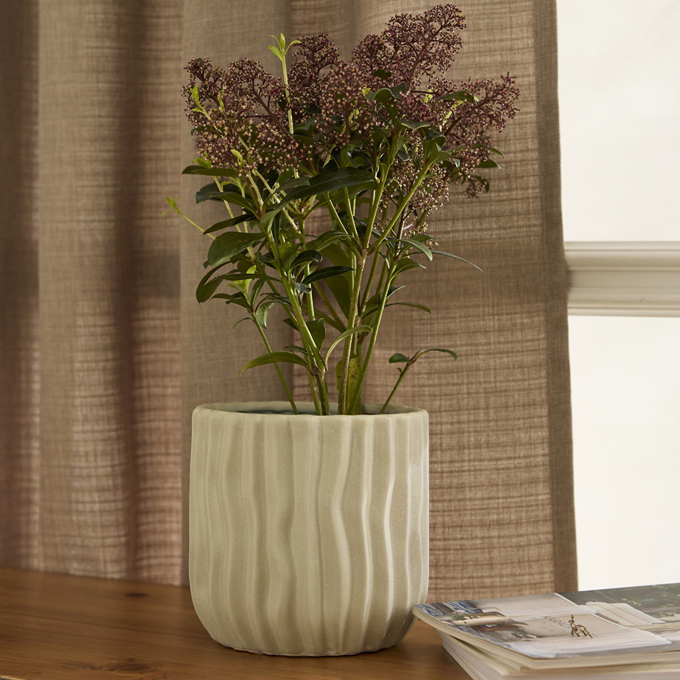 Karaca Home Jenna Saksı 19x19x17,7 cm - Karaca Karaca 2 Al 1 Öde