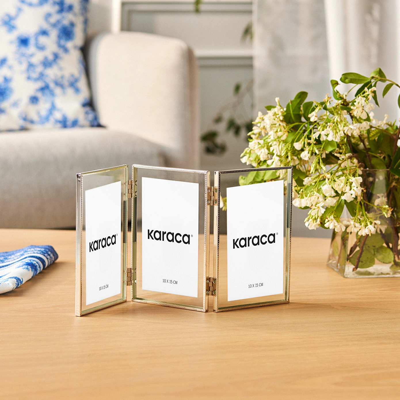 Karaca Home Adrienne 3lü Fotoğraf Çerçevesi 10x15 cm - Karaca 2 Al 1 Öde