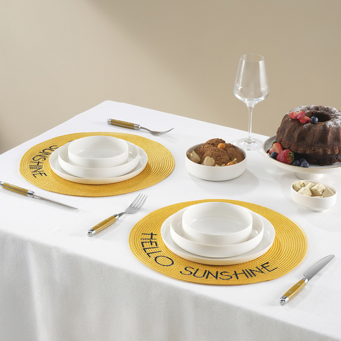 Karaca Home Sunshine Amerikan Servisi 2'li Set - Karaca Karaca 2 Al 1 Öde