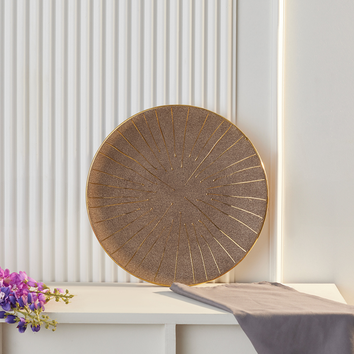 Karaca Home Marquis Dekoratif Tabak 35x35x4,5 cm - Karaca Karaca 2 Al 1 Öde