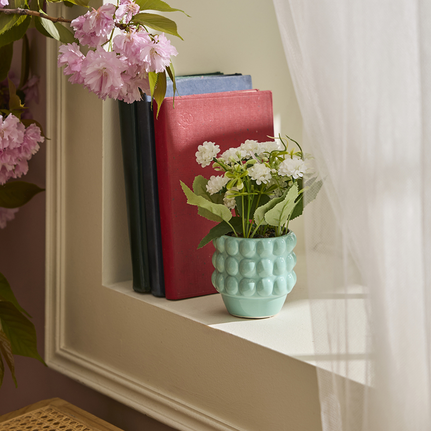 Karaca Home Rocco Saksılı Yapay Bitki Yeşil 9x9x8.5 cm - Karaca Karaca 2 Al 1 Öde
