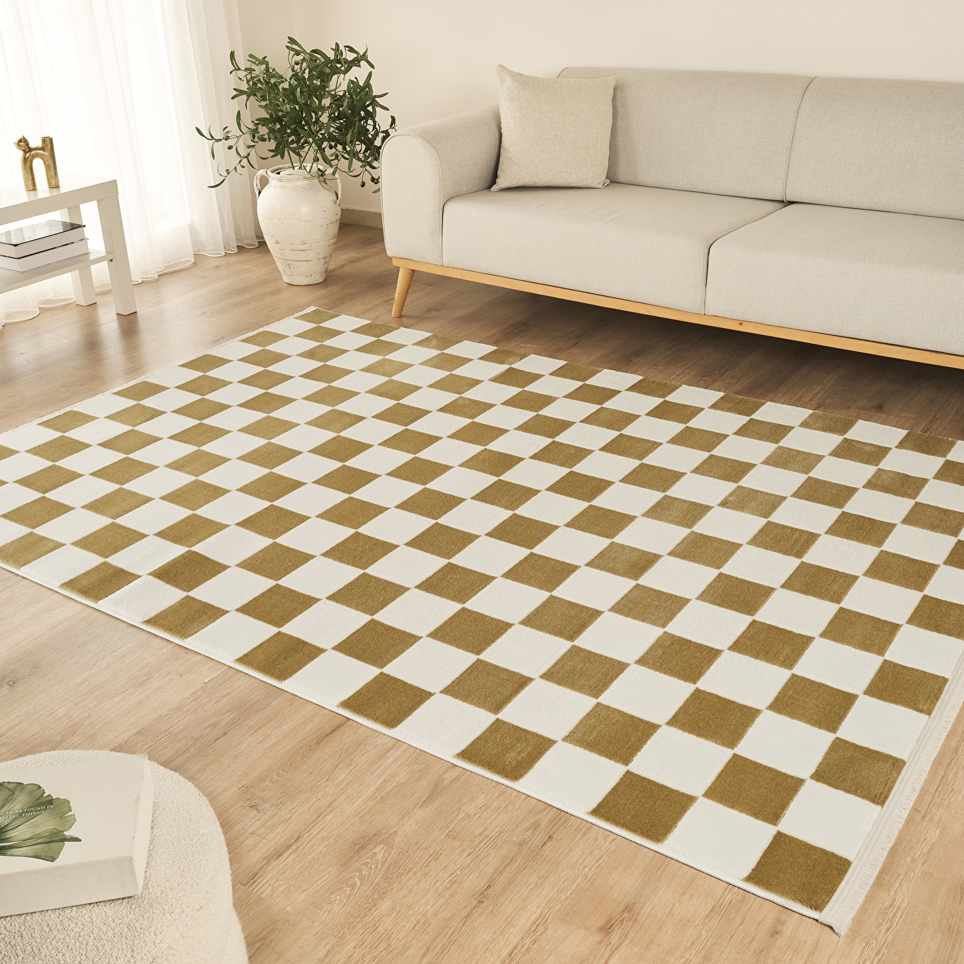 Kaşmir Halı 7/24 Sahara Softline Elen Gold 200x290 cm - Karaca Karaca 2 Al 1 Öde