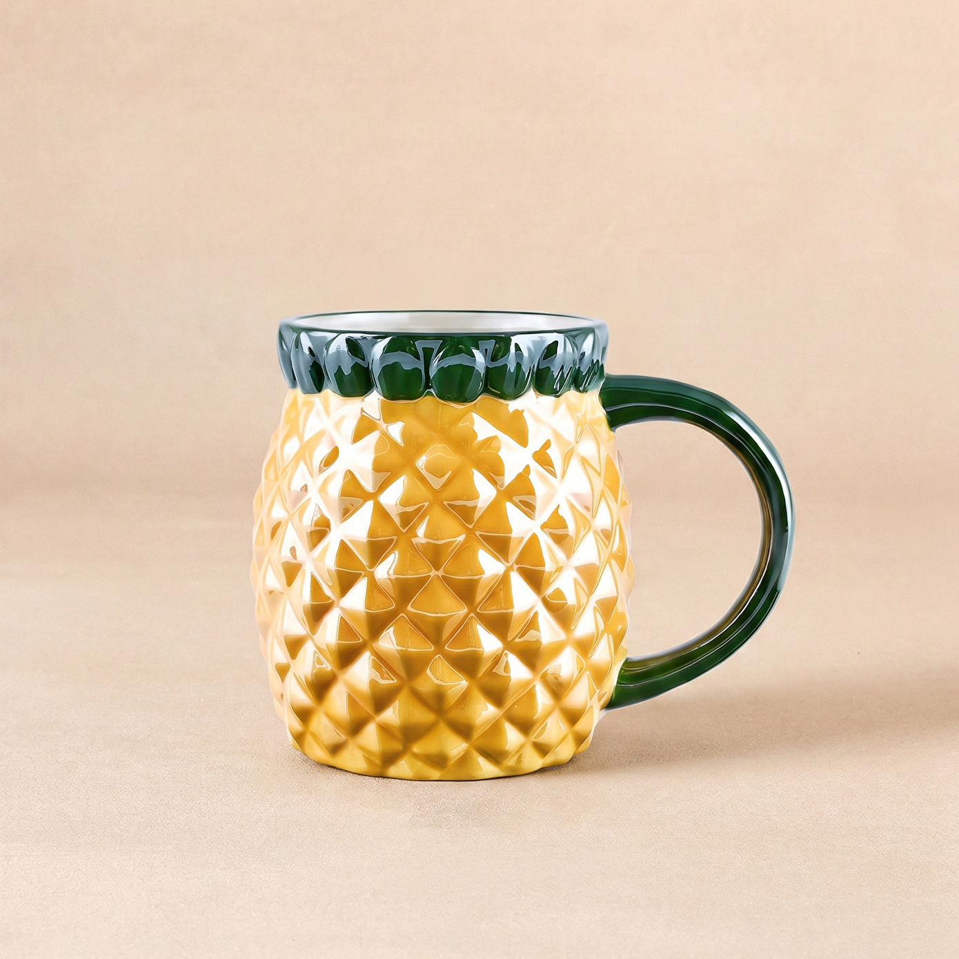 Karaca Pineapple Lüsterli 680 ml Mug - Karaca Karaca 2 Al 1 Öde