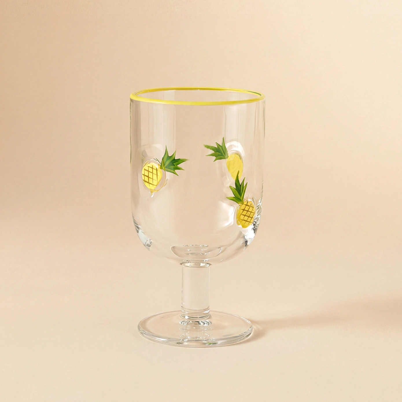 Karaca Pineapple Kadeh 390 ml Sarı - Karaca 2 Al 1 Öde