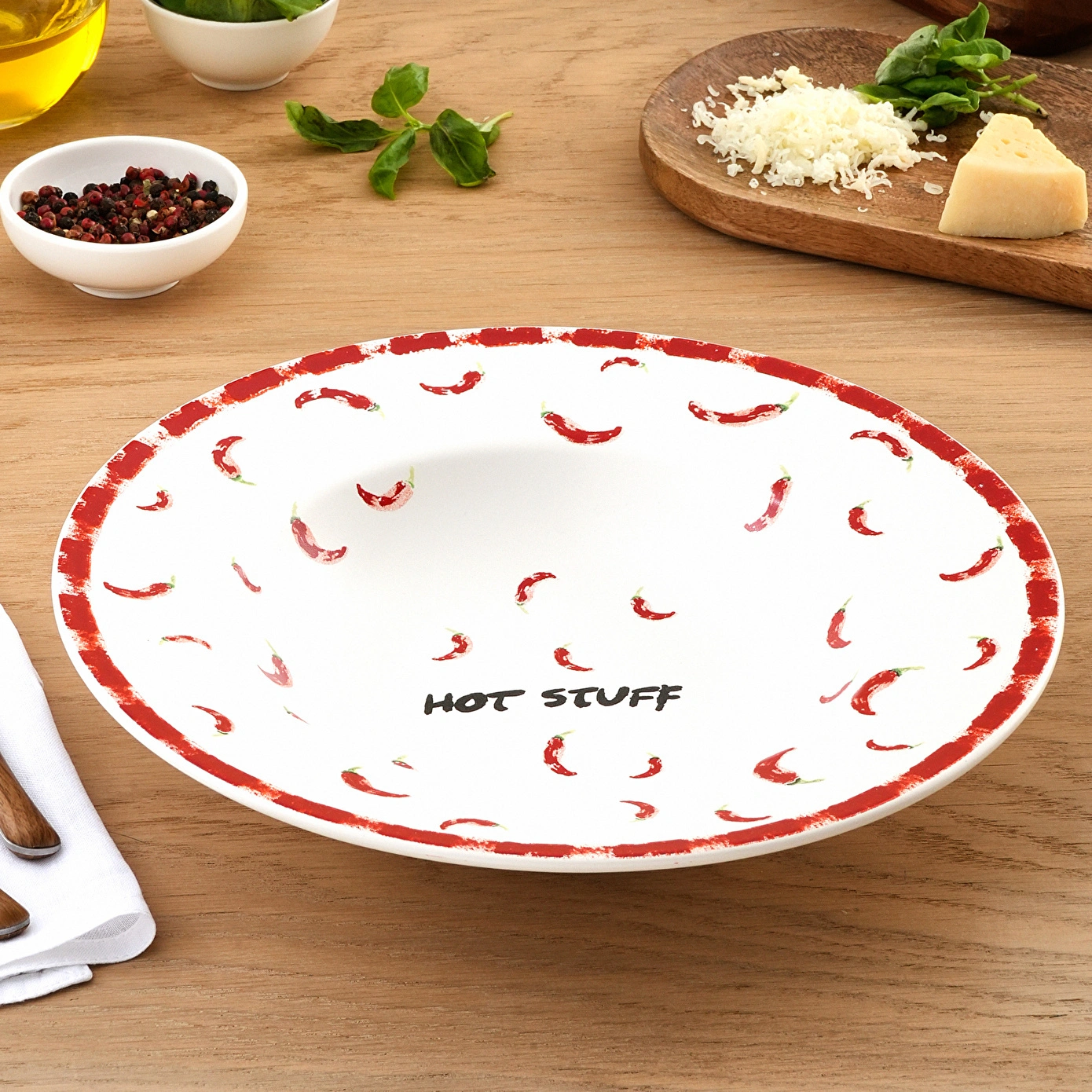 Karaca Hot Stuff Makarna Tabağı Beyaz 27 cm - Karaca 2 Al 1 Öde