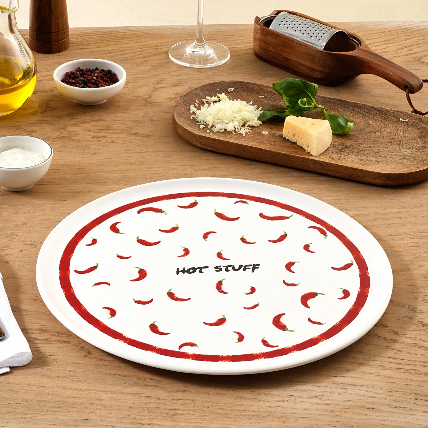 Karaca Hot Stuff Pizza Tabağı Beyaz 30 cm - Karaca Karaca 2 Al 1 Öde
