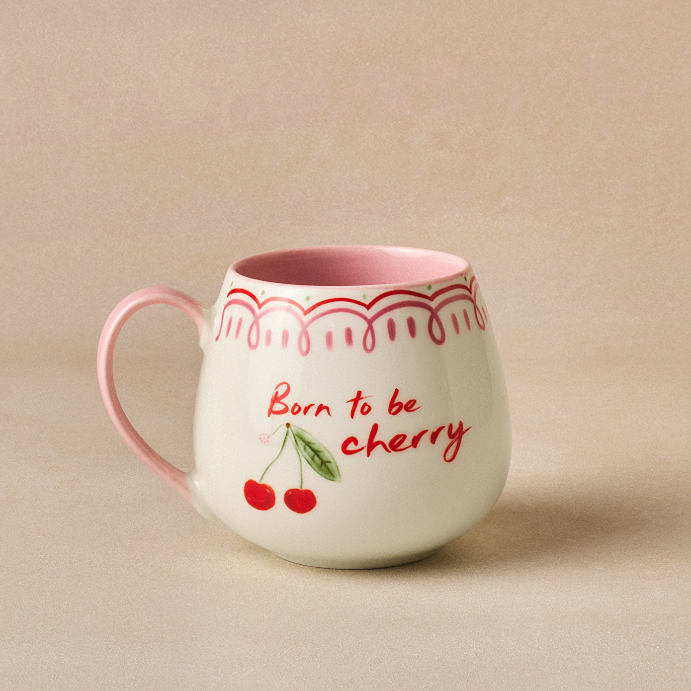 Karaca Cherry Time Kupa Pembe 355 ml - Karaca Karaca 2 Al 1 Öde