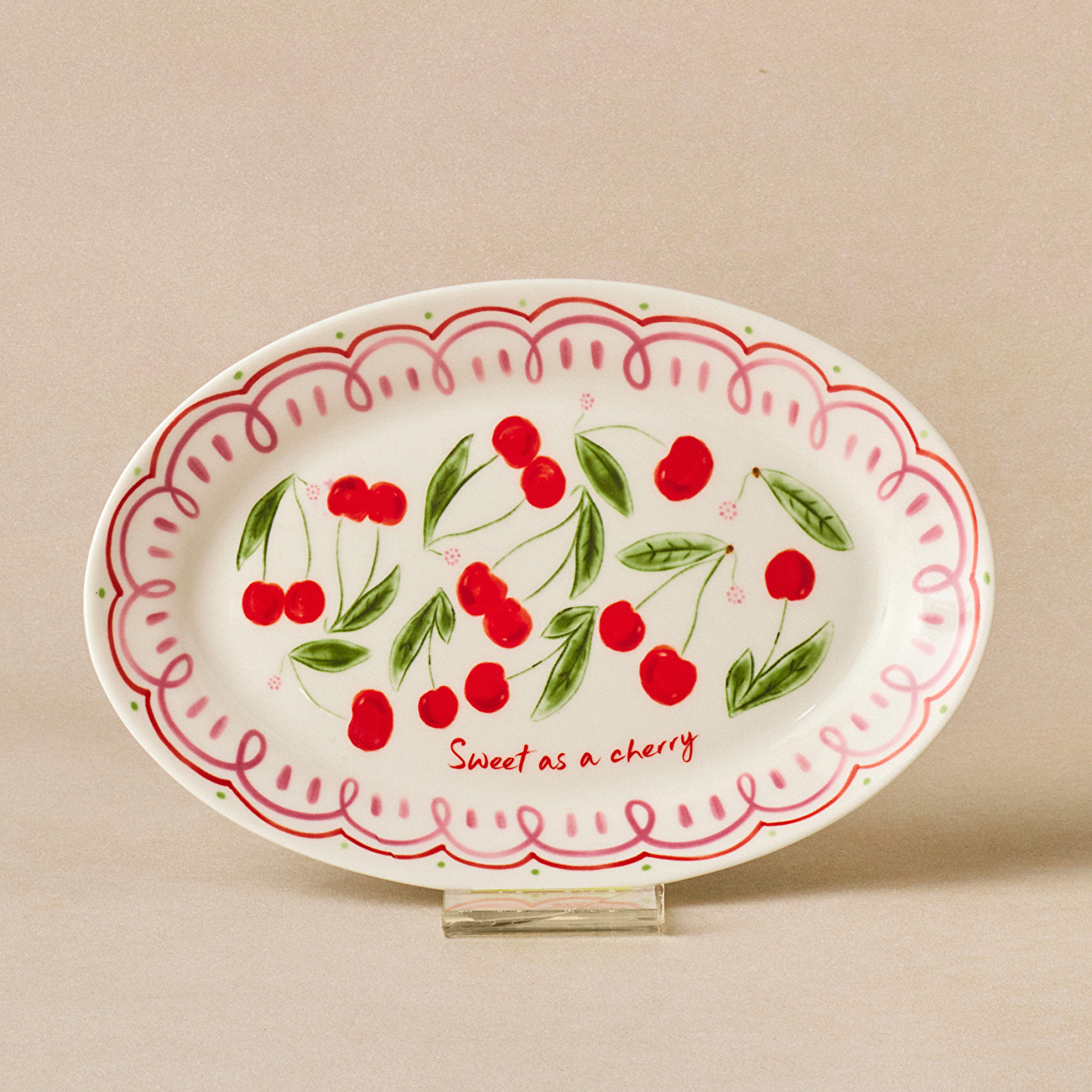 Karaca Cherry Time Kayık Tabak 20 cm - Karaca Karaca 2 Al 1 Öde