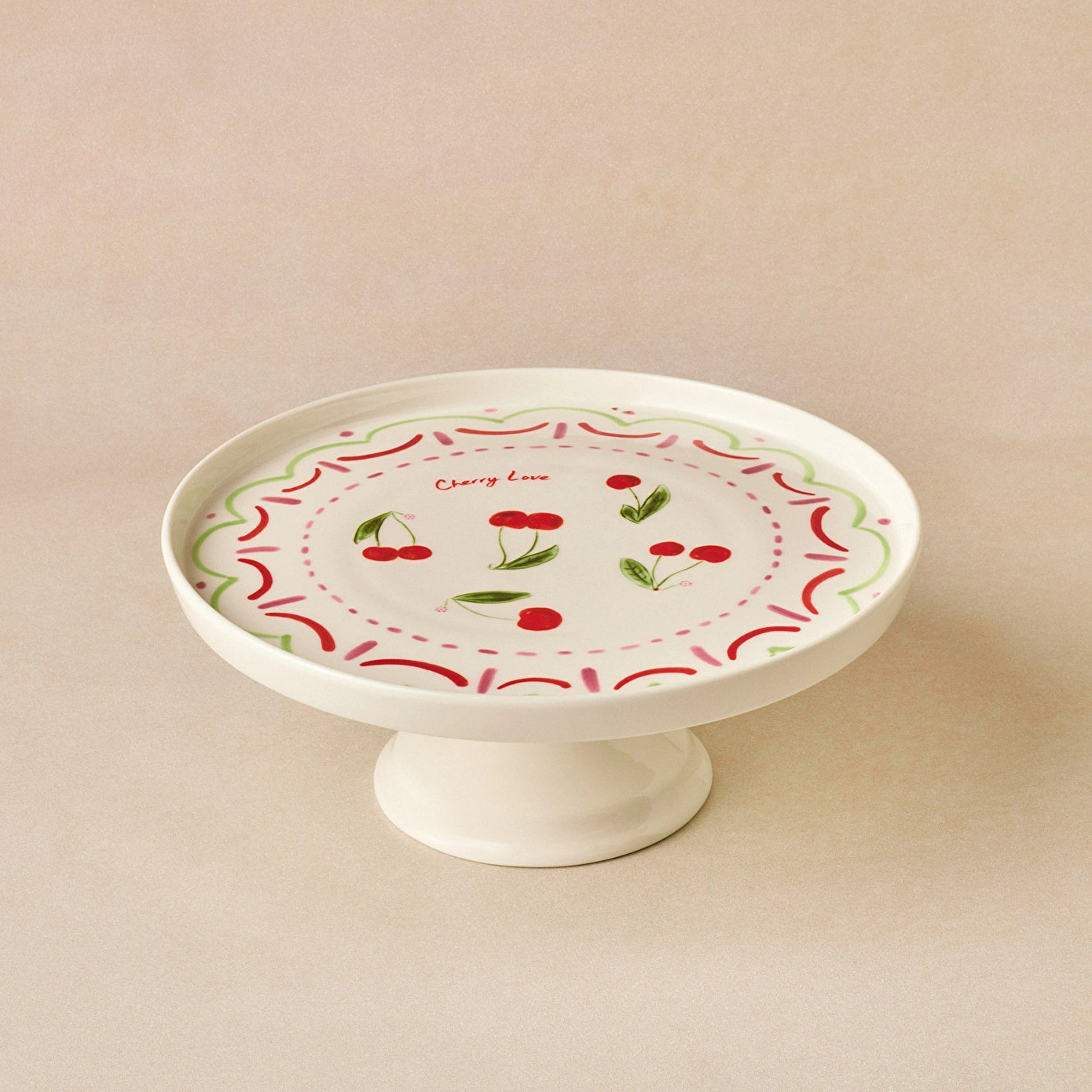 Karaca Cherry Time Kek Standı 25 cm - Karaca Karaca 2 Al 1 Öde