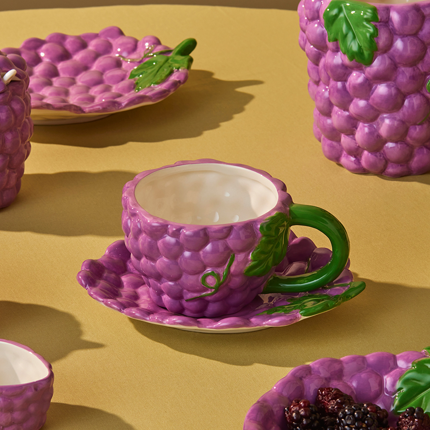 Karaca Grape Çay Fincan Takımı 296 ml - Karaca Karaca 2 Al 1 Öde