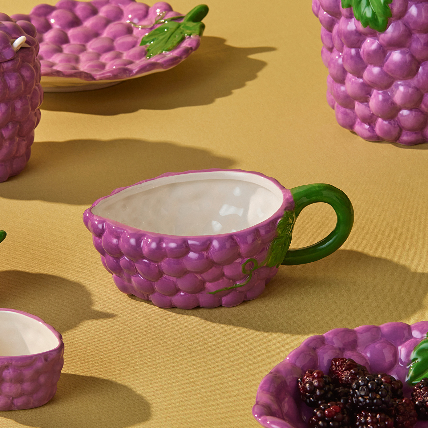 Karaca Grape Kulplu Kase 17 cm - Karaca Karaca 2 Al 1 Öde