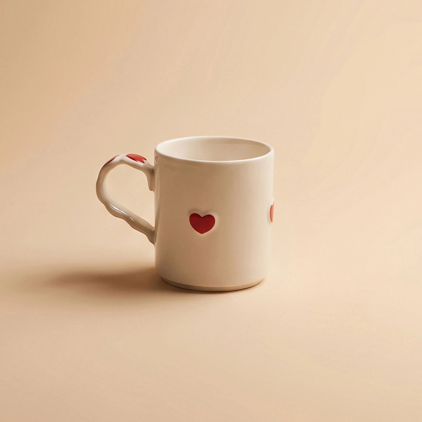Karaca Sweetheart Beyaz Kupa 480 ml - Karaca 2 Al 1 Öde