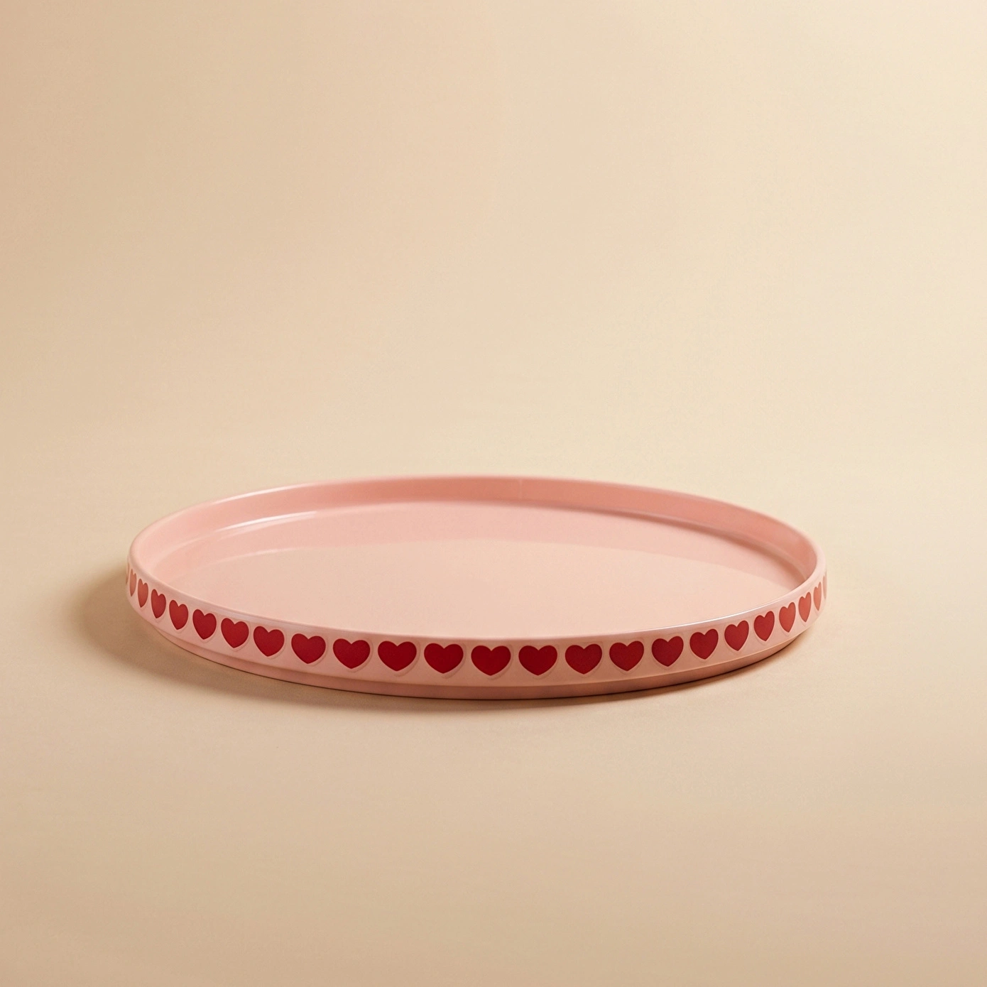 Karaca Sweetheart Servis Tabağı Pembe 27 cm - Karaca 2 Al 1 Öde
