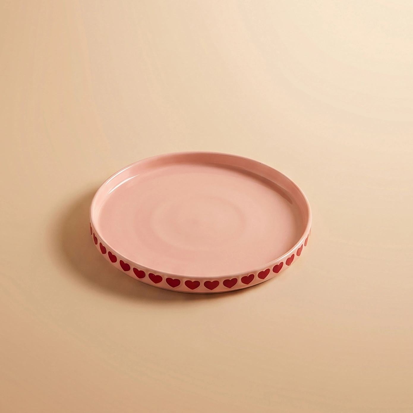 Karaca Sweetheart Pasta Tabağı Pembe 21,5 cm - Karaca 2 Al 1 Öde