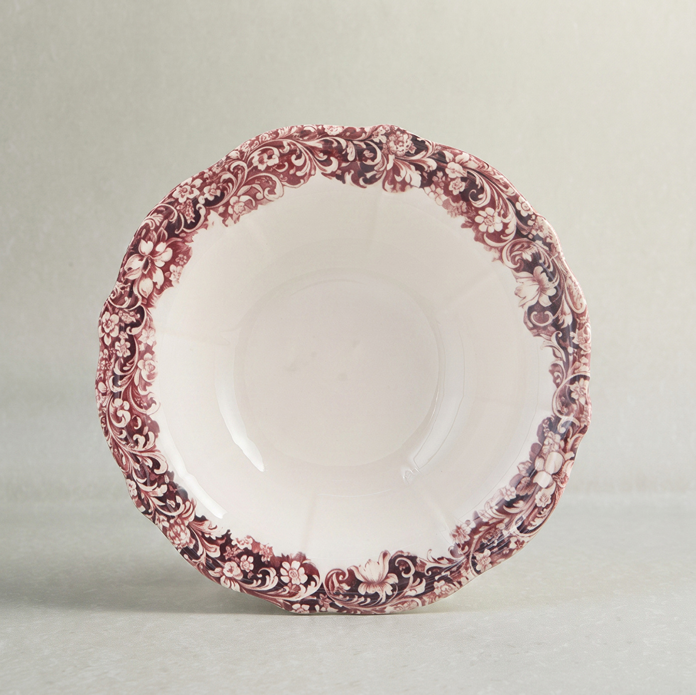 Emsan Floransa Salata Bowl Kase 25 cm Bordo - Karaca 2 Al 1 Öde