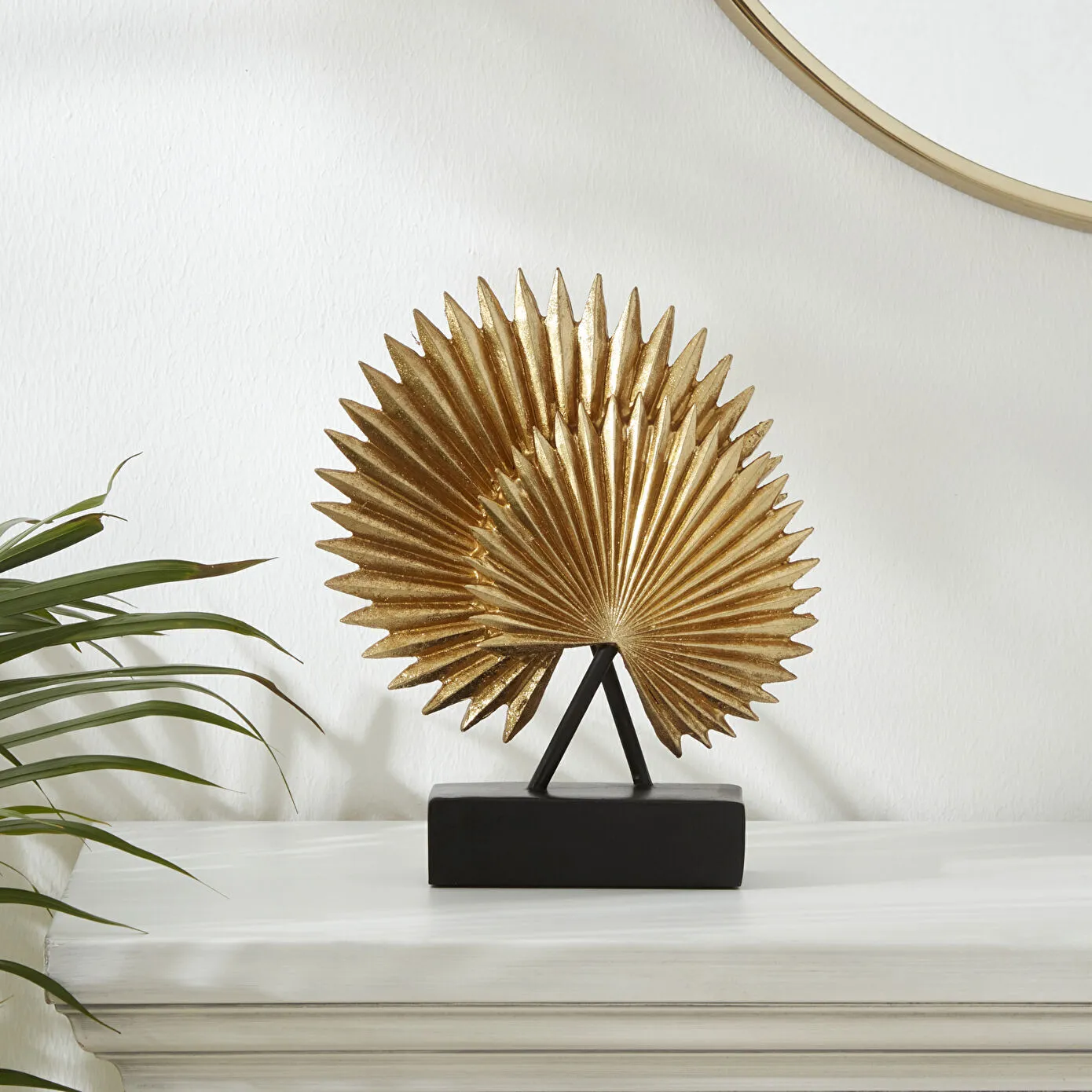 Karaca Home Palm Biblo 24.5x8x28 cm Gold - Karaca Karaca 2 Al 1 Öde
