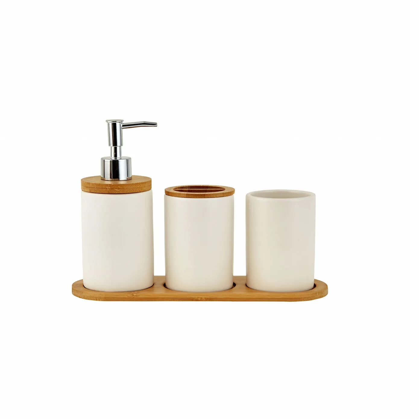Karaca Home Nature 3lü Banyo Seti Dolomite Beyaz - Karaca Karaca 2 Al 1 Öde